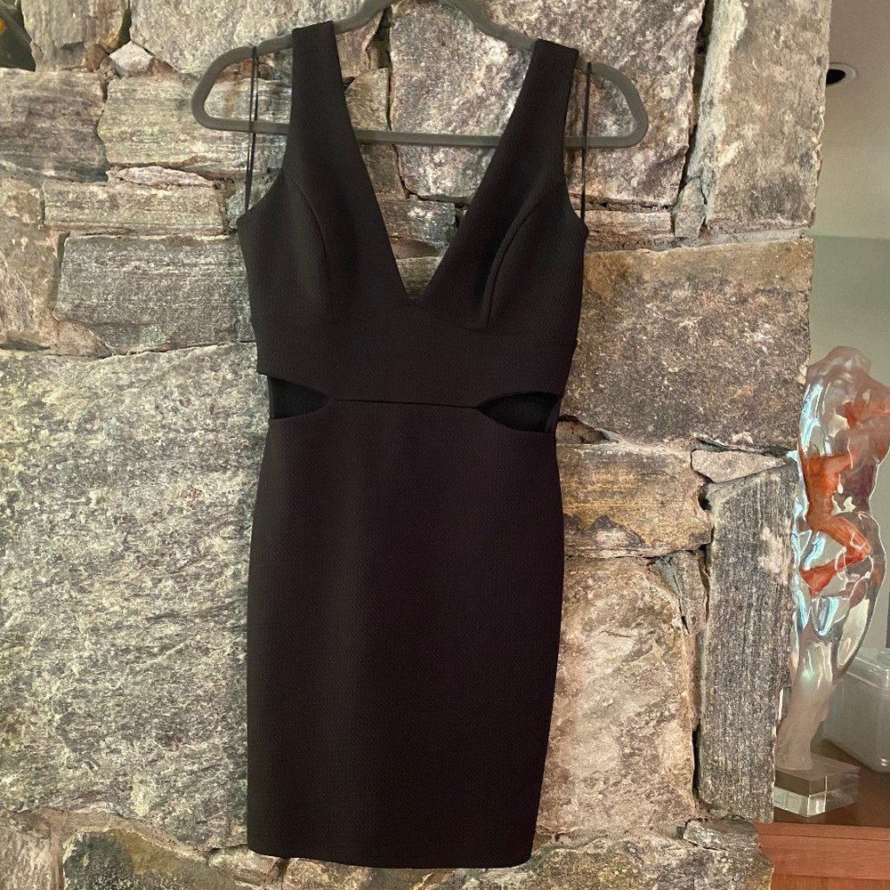 BLANC LITTLE BLACK DRESS WITH CUTOUTS, SZ XS/S